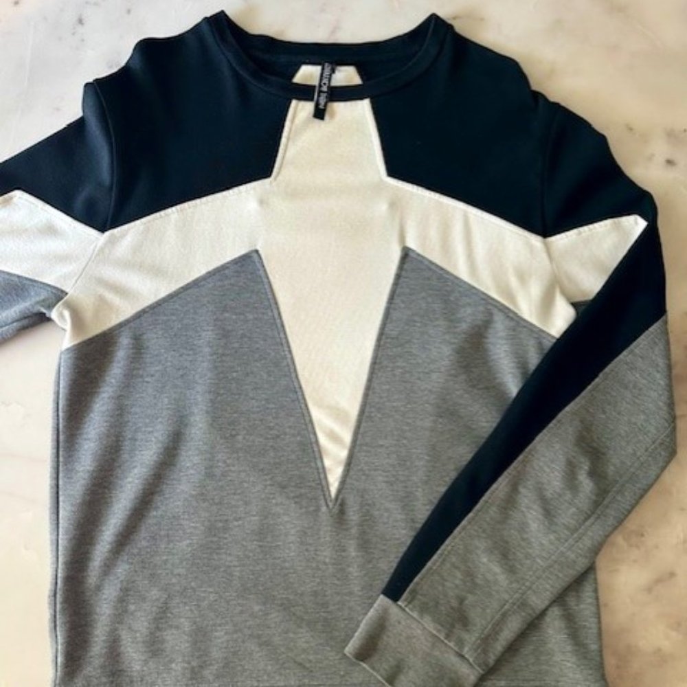 Neil Barrett - Men - Sweatshirt - Black/White/Grey - Quilted - Medium